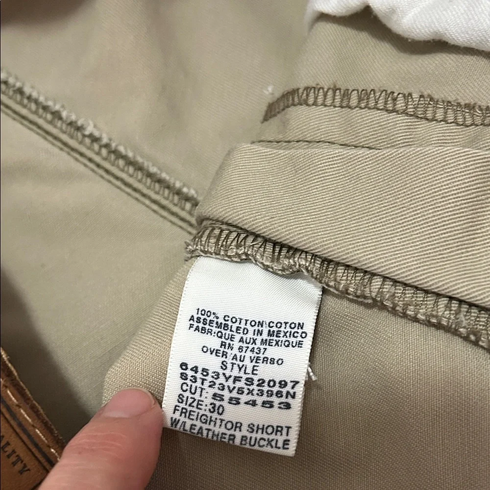 Vintage Polo Jeans Co Freighter Cargo Shorts Men’s 30 Leather Buckle Y2K Hiking